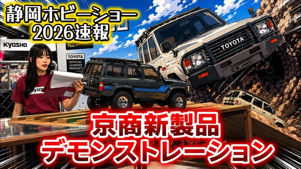 すだぴょんRCチャンネル　■【静岡ホビーショー2026速報】京商新製品デモンストレーション水曜日　ツインメッセ静岡