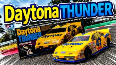 パイセンRC　■【1995年の名車】タミヤ Daytona THUNDERを開封＆走行レビュー！30年以上前のRCカーを本気で走らせてみた！
