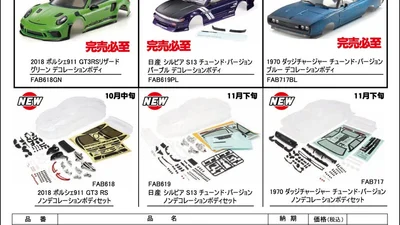 KYOSHO RC Information　1/10 EP 4WD フェーザー シリーズ用 スペアボディ各種を発表