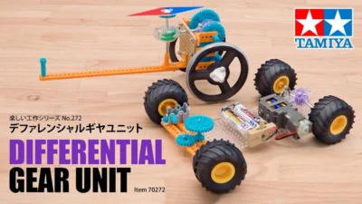 TAMIYA INC Youtube Channel 　TAMIYA Differential Gear Unit example of use. タミヤ工作シリーズ「デファレンシャルギヤユニット」活用例